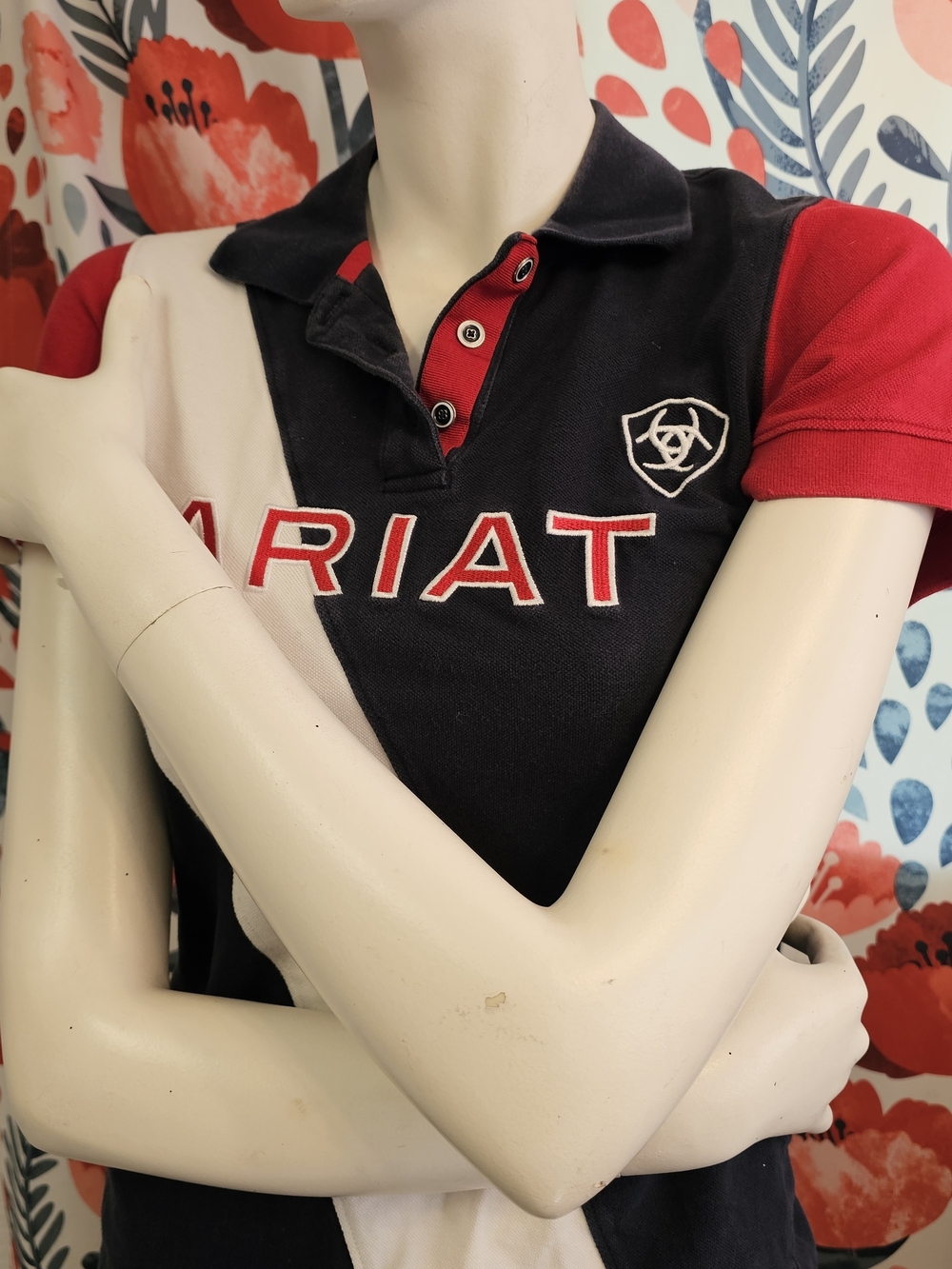 Ariat Black & Red Polo Shirt